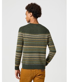 Jersey Wrangler Fairisle Color Green