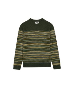 Jersey Wrangler Fairisle Color Green