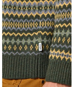 Jersey Wrangler Fairisle Color Green