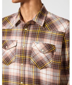 Camisa Wrangler Western Color Gingerbread