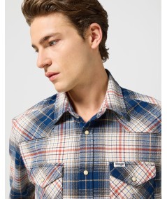 Camisa Wrangler Western Color Navy